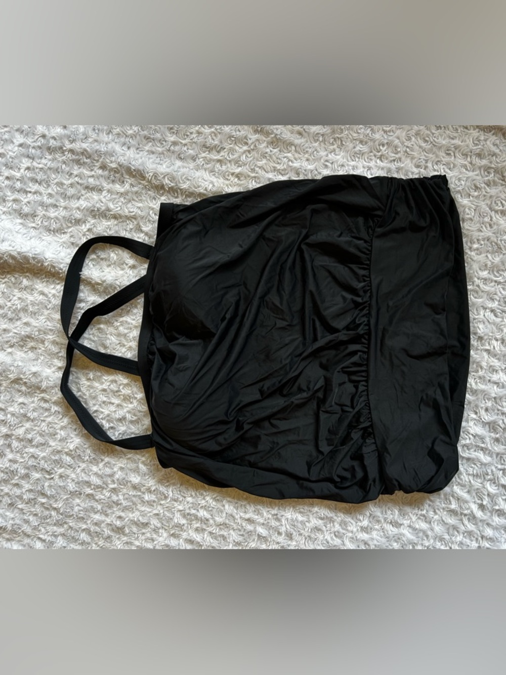 Black swim top with Shelf Bra